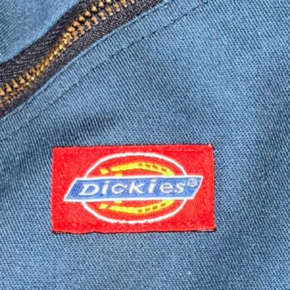 Vintage Dickies Coveralls Mens Blue Twill Zip Jumpsuit Mechanic Workwear 42 Tall - Picture 8 of 10